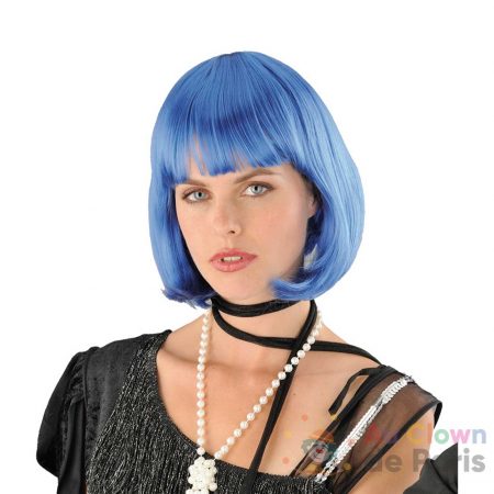perruque cabaret bleue