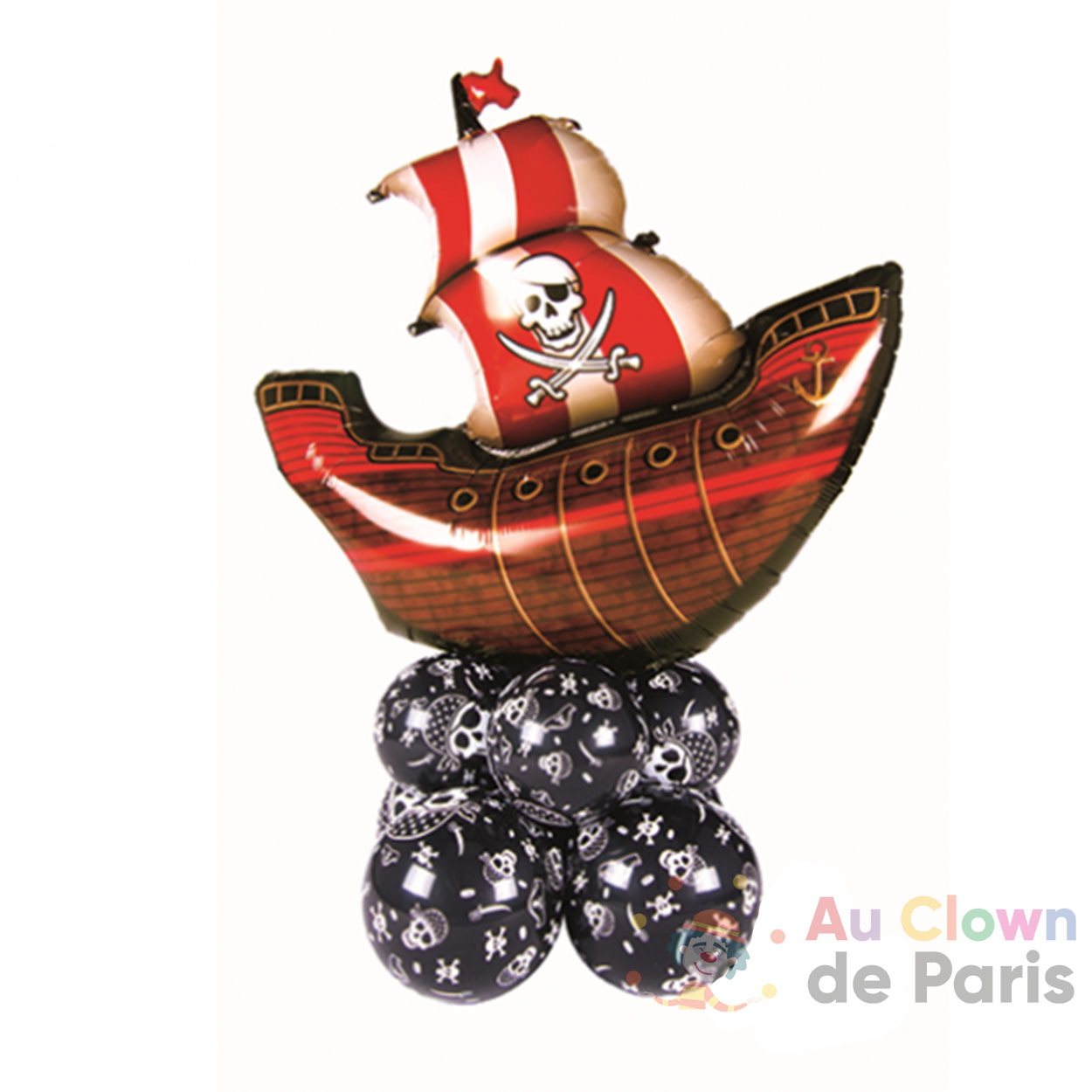 Bouquet de ballons Gâteau d'anniversaire 60ans - Au Clown de Paris