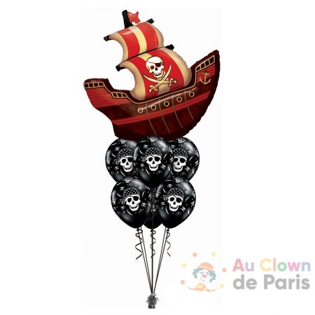 Bouquet de ballons géant hélium Pirate