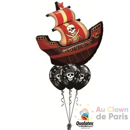 Bouquet de ballons hélium Pirate
