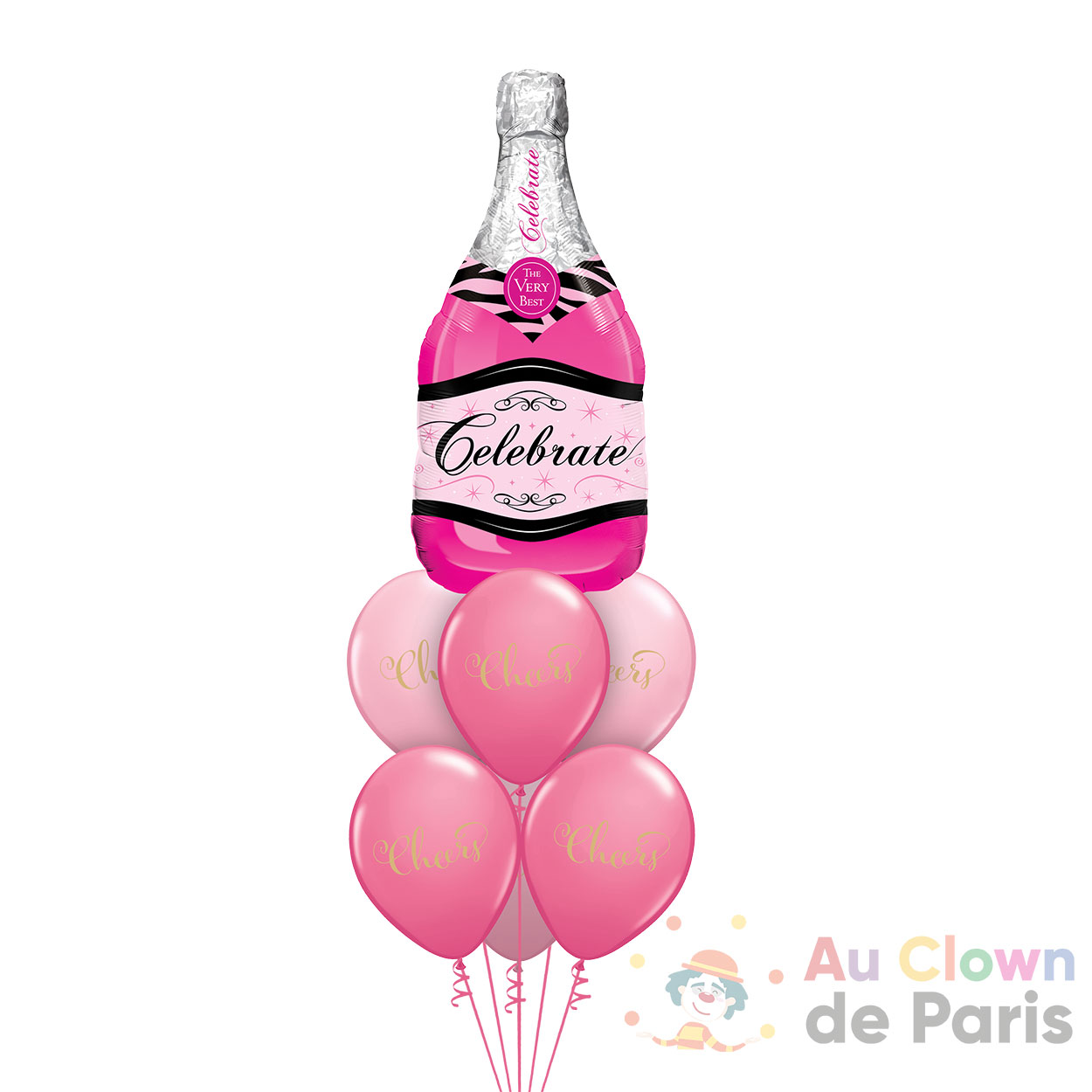 Bouquets de ballons Or anniversaire - Au Clown de Paris