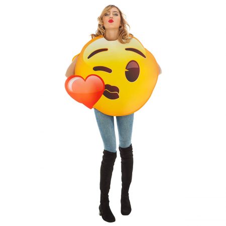 déguisement emoji bisous coeur
