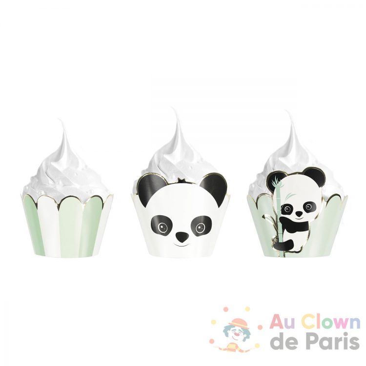 caissettes cupcakes bébé panda