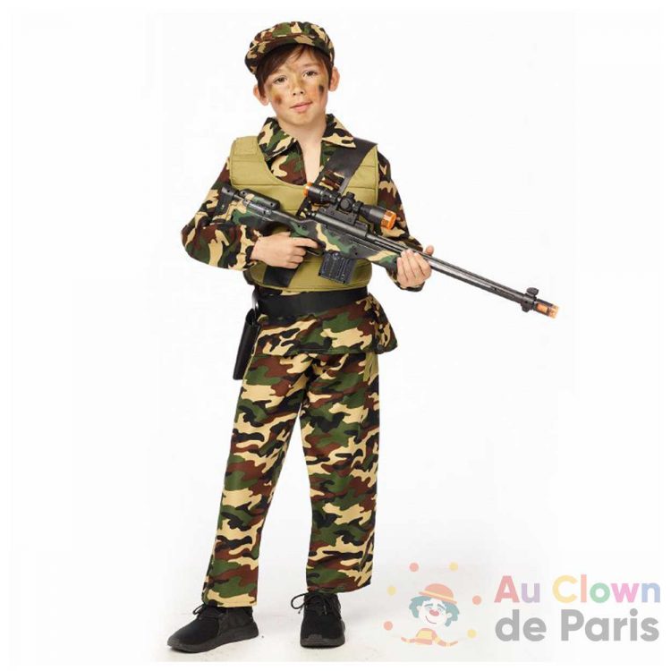déguisement militaire enfant