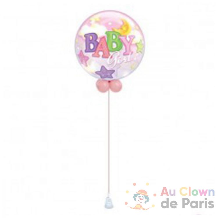 ballon bubble baby girl