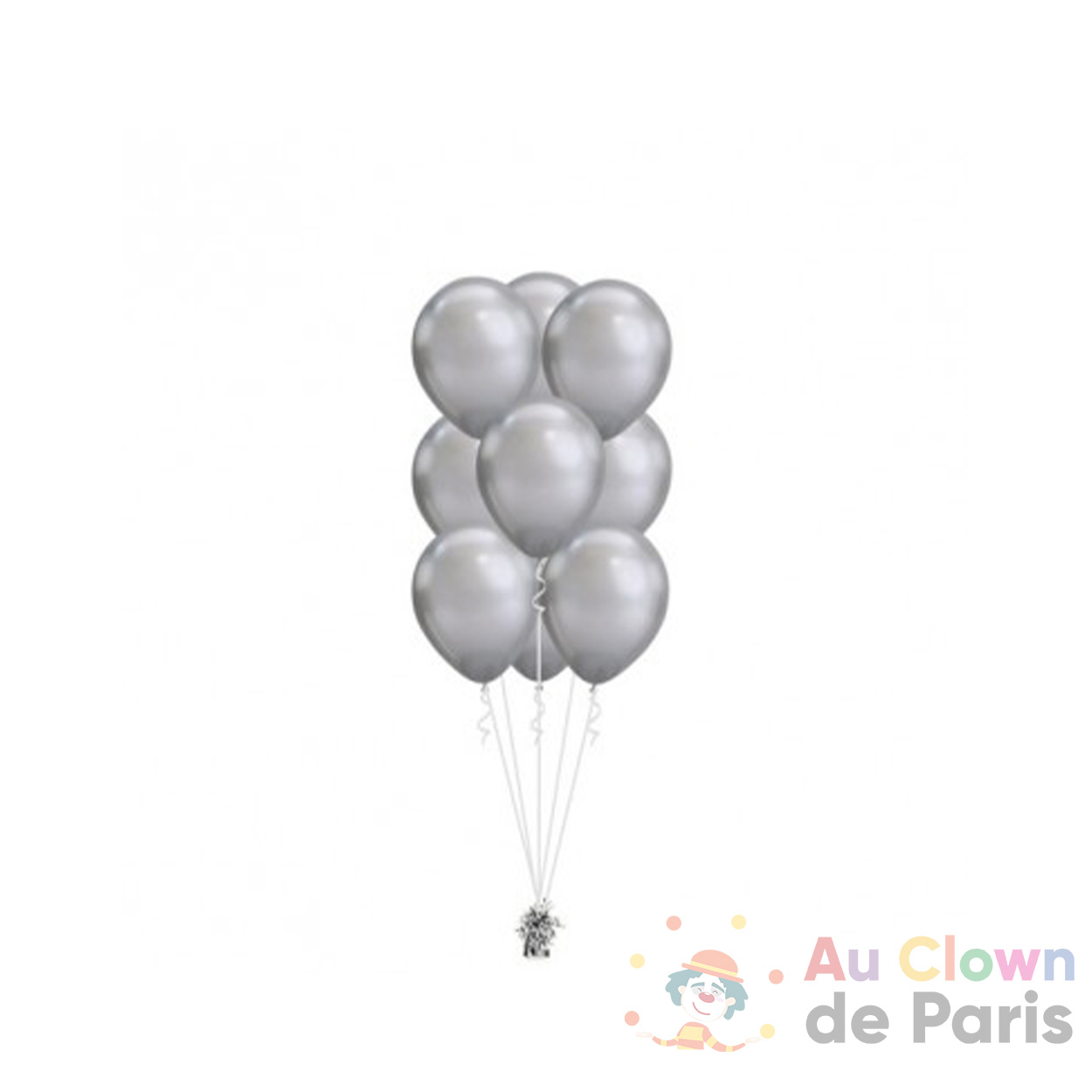 Ballons en argent chromé 30cm, Décoration Fête Ballons