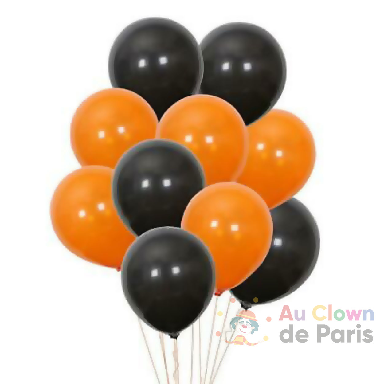 Lot 10 ballons hélium Halloween - Au Clown de Paris