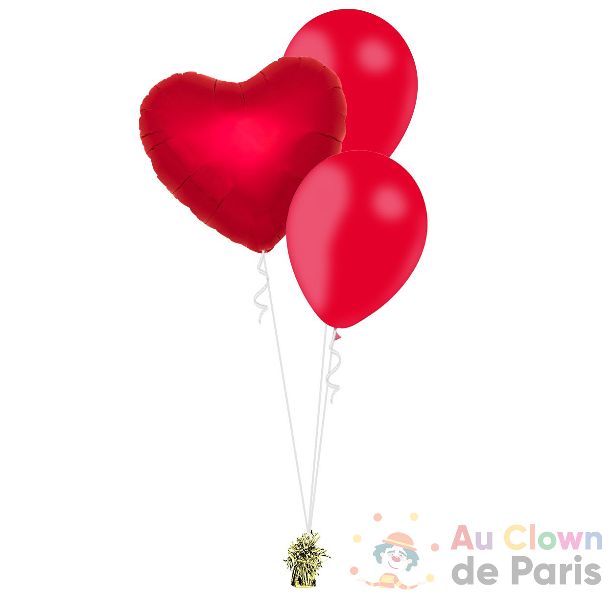 Bouquet de ballons Kiss Saint-Valentin - Au Clown de Paris