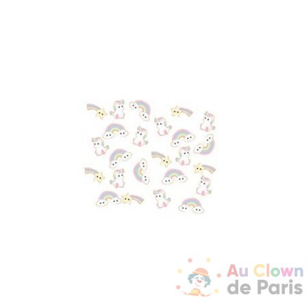 confettis de table baby licorne