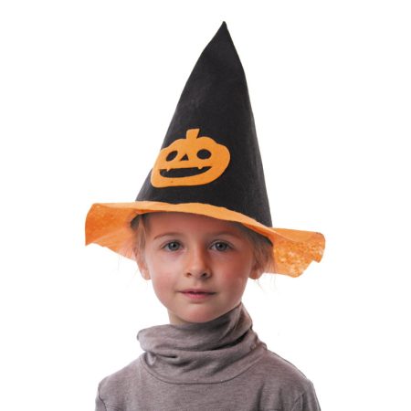 Chapeau enfant citrouille feutrine
