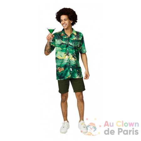Chemise Hawaienne verte