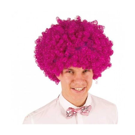 Perruque afro violette